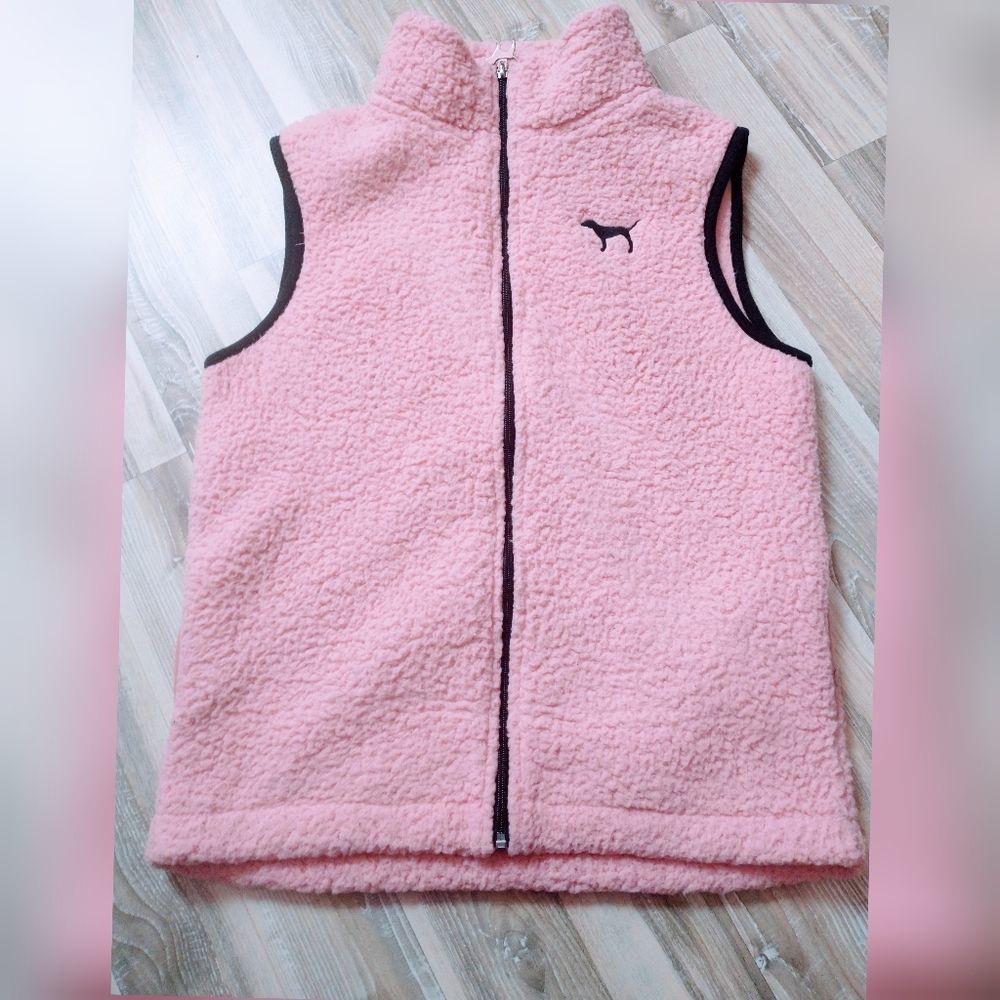 VS Pink Sherpa vest